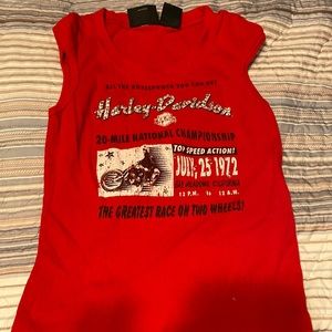 Harley Davidson capped sleeve shirt